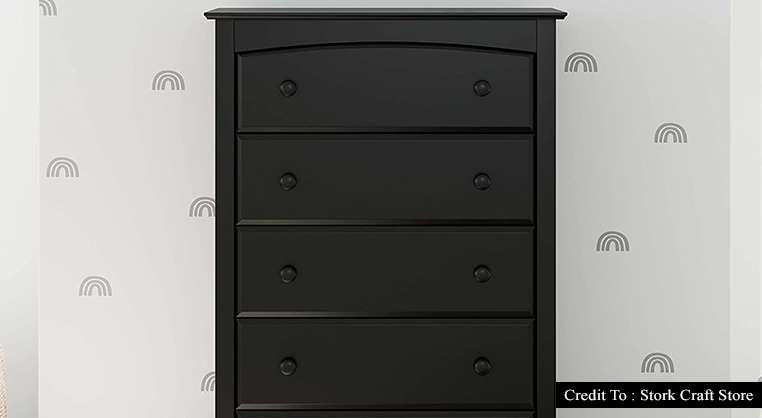 Black 5 drawer dresser