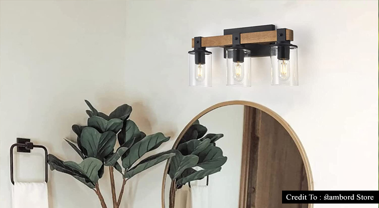 rustic bathroom lighting