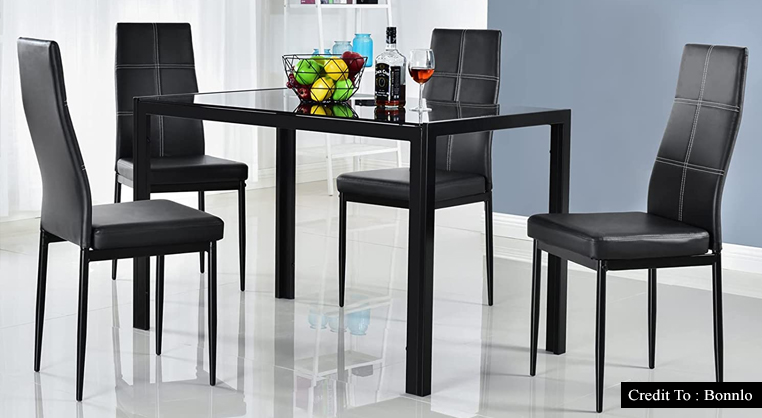 small black dining table