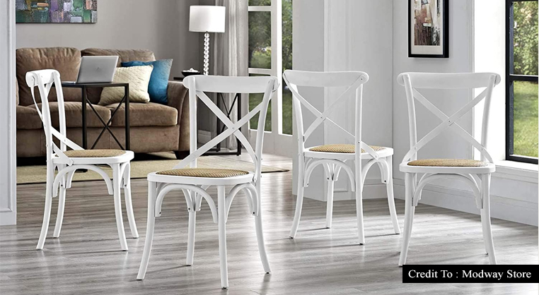 white farmhouse dining chairs